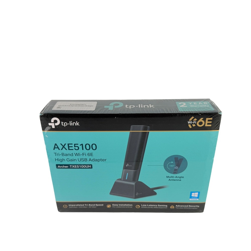 TP-Link AXE5100 Tri-Band WiFi 6E USB Adapter Archer TXE5100UH New Sealed